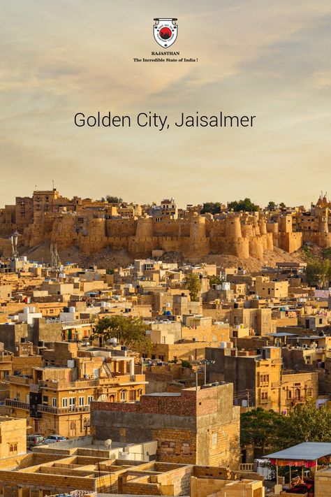 A giant golden fort rising from the sun-kissed dunes of the Thar surrounded by miles and miles of yellow-hued houses - where else but in the glorious city of Jaisalmer. #Rajasthan #RajasthanTourism #JaisalmerDiaries #Jaisalmer #GoldenCity Jaisalmer Fort Photography, Jaisalmer Aesthetic, Jaisalmer Photography, Golden City Jaisalmer, City Collage, Vegetable Pictures, Rajasthani Art, Morning Photography, Dune Art