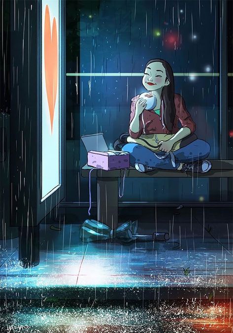 Illustrator Yaoyao Ma Van As Perfectly Captures The Happiness Of Living Alone Yaoyao Ma Van, Art Mignon, Illustration Art Girl, Art Et Illustration, 판타지 아트, Art And Illustration, Jolie Photo, Dreamy Art, Girls Cartoon Art