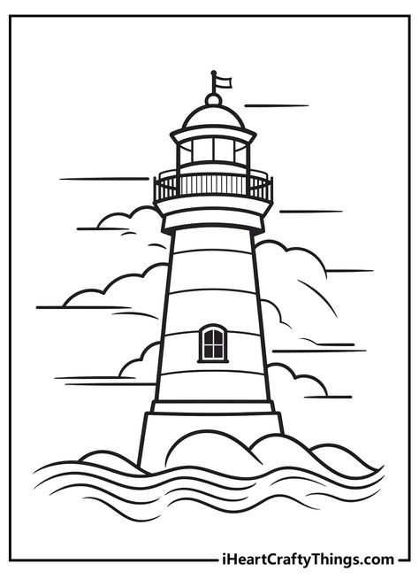 Lighthouse Coloring Pages Breaker Rock Beach Coloring Sheets, Breaker Rock Beach Coloring Pages, Lighthouse Coloring Pages, Lighthouse Coloring, Alfred Wallis, Lighthouse Quilt, Lighthouse Images, Lighthouse Clipart, Lighthouse Drawing