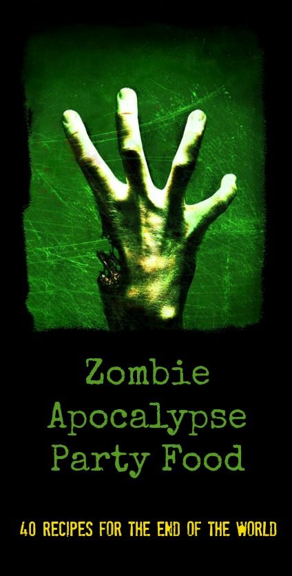 Zombie Recipe Ideas for the perfect Halloween or Walking Dead party #party #halloween #zombie Zombie Apocalypse Party Food, Easy Diy Zombie Decorations, Zombie Apocalypse Party Ideas, Zombie Food Ideas, Apocalypse Recipes, Zombie Recipe, Zombie Party Food, Zombie Punch, Walking Dead Birthday Party