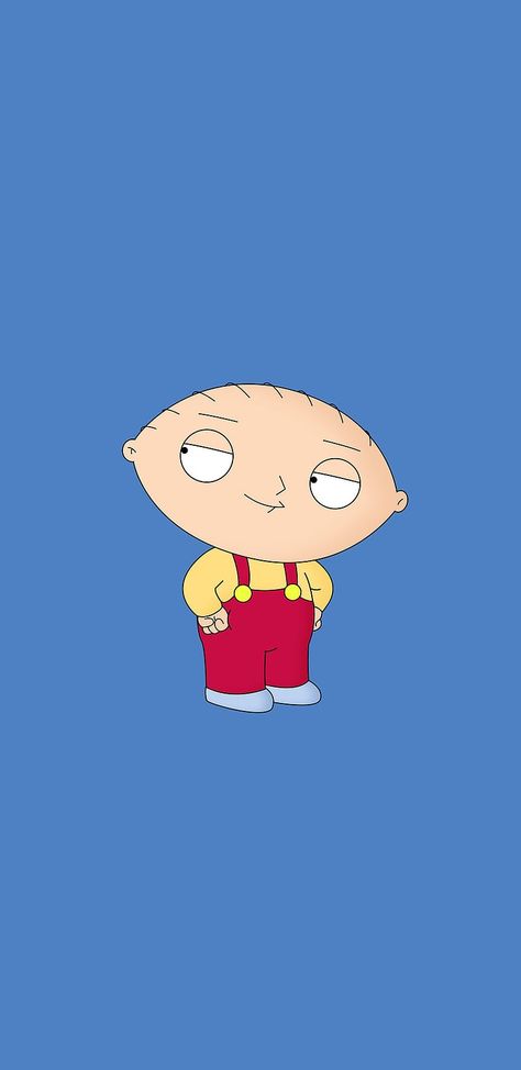 Stewie Griffin Aesthetic, Stewie Griffin Wallpapers Hd, Stewie Wallpaper, Griffin Aesthetic, Plain Blue Background, Brian Family Guy, Family Guy Cartoon, Family Guy Stewie, Family Guy Funny