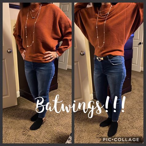 #Batwings #Batwingsweater #Batwingssweater #founditonamazon #amazonstyle Bat Wing Sweater Outfit, Batwing Top Outfit, Batwing Sweater Outfit, Bat Wing Sweater, Batwing Sleeve Sweater, Batwing Sweater, Batwing Top, Sweater Outfit, Bat Wing