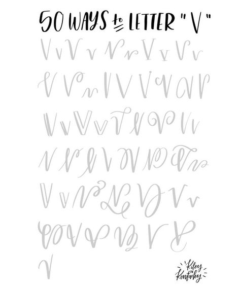 50 ways to letter "V" | Hand Lettering Calligraphy Doodles, Writing Fonts, Alfabet Letters, Hand Lettering Inspiration, Hand Lettering Fonts, Hand Lettering Alphabet, Calligraphy Handwriting, The Font, Creative Lettering