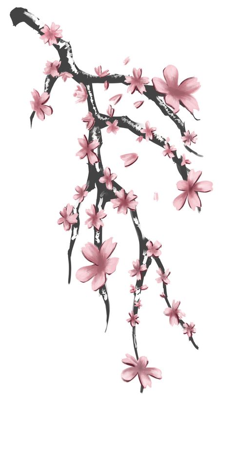 Sakura tattoo design for Aokaji by memeshii-horizon.deviantart.com on @deviantART Sakura Tattoo Design, Cherry Blossom Tree Tattoo, Cherry Blossom Drawing, Blossom Tree Tattoo, Sakura Tattoo, Cherry Blossom Art, Japanese Sleeve Tattoos, Blossom Tattoo, Cherry Blossom Tattoo