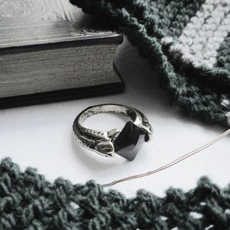 Horcrux Ring, Slytherin Jewelry, Ring Aesthetic, Characters Aesthetic, Jewellery Aesthetic, Tom Riddle, Character Aesthetic, Wizarding World, Riddles