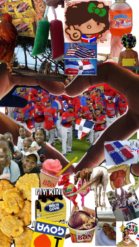 Collage because im Dominican born there and love there 🇩🇴❤️ Dominican Flag Aesthetic, Sza Collage Wallpaper, Mexican American Culture, Dominican Flag, Summer Beach Wallpaper, Hispanic Aesthetic, Puerto Rico Pictures, Dominican Republic Travel, Dominican Republic Flag