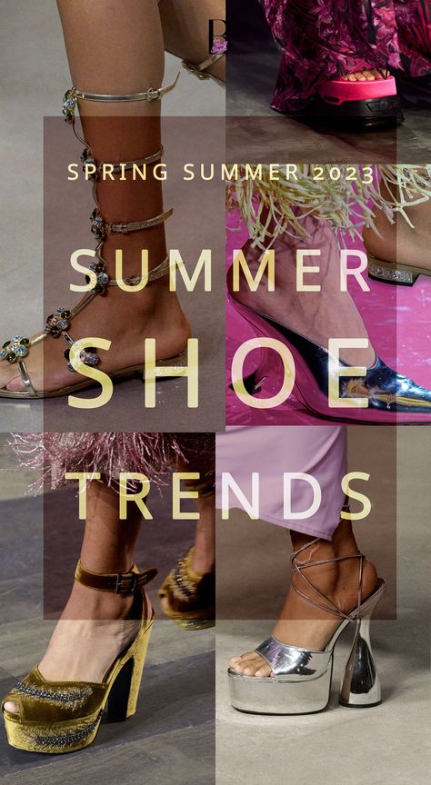 Brunette from Wall Street spring summer 2023 runway shoes with text overlay spring summer 2023 summer shoe trends Spring And Summer Trends 2023, Trends Summer 2023 Fashion, Trendy Shoes 2023 Summer, Must Have Shoes 2023, Shoe Trends Summer 2023, Ss23 Shoe Trends, Spring Summer 2023 Shoe Trends, Spring 2023 Sandal Trends, Summer 2023 Style Trends