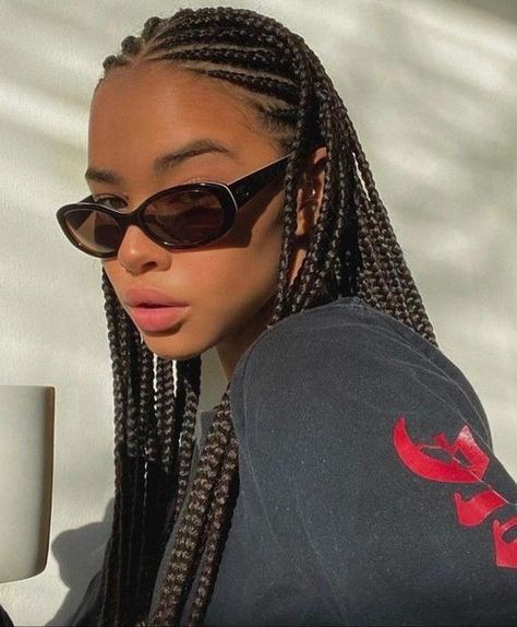 Braided Cornrow Hairstyles, Braids Hairstyles Pictures, Cute Box Braids Hairstyles, Hairdos For Curly Hair, Cornrow Hairstyles, African Braids Hairstyles, Hair Stylist Life, Braids For Long Hair, African Hairstyles