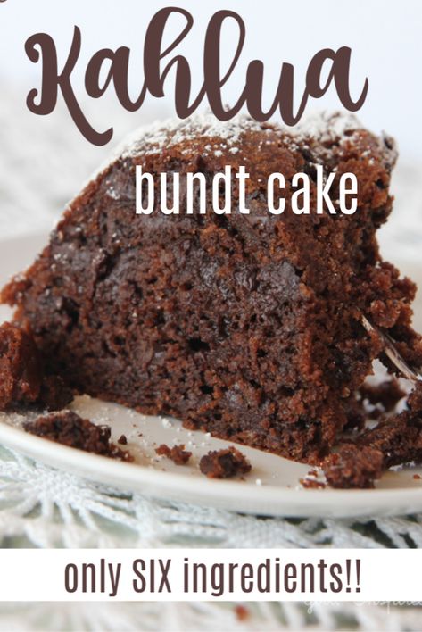 Kahlua Bundt Cake, Chocolate Kahlua Cake, Kahlua Cake, Kahlua Recipes, Chocolate Bundt, Boozy Desserts, Moist Cake, Chocolate Bundt Cake, Best Chocolate Cake