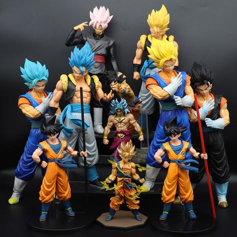 What are your collections of anime characters? Share it Dbz Action Figures, Goku Figure, Super Saiyan Vegeta, Gogeta And Vegito, Military Action Figures, Super Saiyan Blue, Dragon Ball Super Goku, Goku Super, Goku And Vegeta