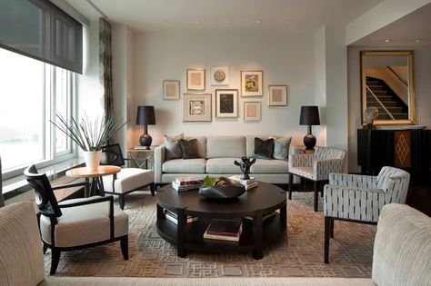 8 Living Room Layouts That Work Wall Picture Collage Ideas, Wall Picture Collage, Picture Collage Ideas, Chicago Interior Design, Transitional Decor Living Room, Collage Ideas, Furniture Office, Transitional Living Rooms, Wall Picture