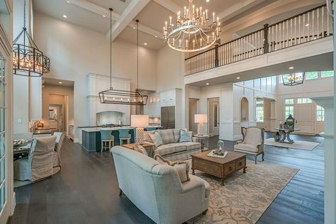 Restoration Hardware Style Living Room, Open Concept Living Room, Dream House Rooms, Luxury Homes Dream Houses, Dream House Interior, Dream House Exterior, Dream House Plans, Boho Home, Large Living Room