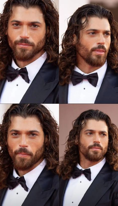 Man With Beard Aesthetic, Hot Italian Men, Beard Aesthetic, Cam Yaman, Guy Crush, Man With Long Hair, Man With Beard, Can Yaman Selfie 2023, Can Yaman Selfie