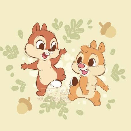 Disney Movies Drawings, Chip And Dale Drawing, Disney Cuties, Disney Characters Wallpaper, Kawaii Disney, Chip N Dale, Mickey Mouse Art, Disney Collage, Hello Kitty Drawing