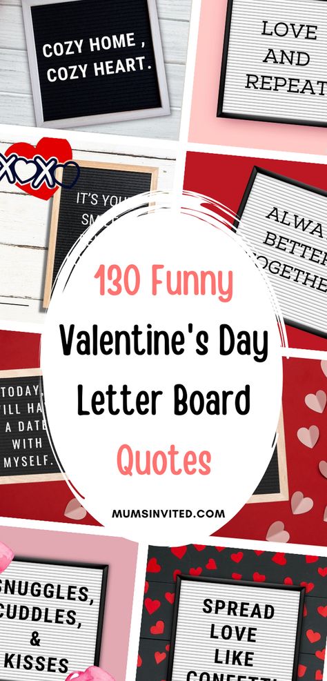 Here are the best funny, hilarious & witty Valentines Day letter board quotes to make your kids, husband, wife, family & friends laugh out loud. You'll find the funniest letter board quotes perfect for celebrating your boyfriend and everyone in your life this Valentines Day. Perfect for Teachers to use in the classroom, office or at work & for baby announcements. February letter board quotes. Valentines day letterboard. Valentines day message board. February letterboard. Cute valentines quotes. Valentines Day Message Board, February Letterboard, Valentines Letter Board Quotes, Valentines Letter Board, Valentine's Letter, Funny Valentine Messages, Cute Valentine Sayings, Letterboard Signs, February Quotes