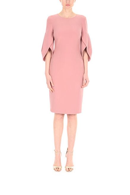 Deep Rose Tulip Sleeve Day Dress Front Tulip Sleeve Dress, Cocktail Attire For Women, Official Dresses, Modest Dresses Fashion, Fashion Moodboard, Work Dresses For Women, Tulip Sleeve, Fall Styles, Story Board