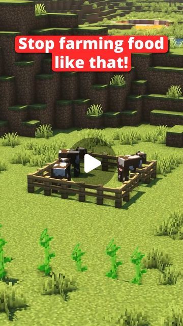 Minecraft Food Farm, Minecraft Farm Idea, Minecraft Mob Farm, Farm Ideas Minecraft, Minecraft Animal Pens, Minecraft Farms, Farm Minecraft, Beef Farming, Minecraft Food