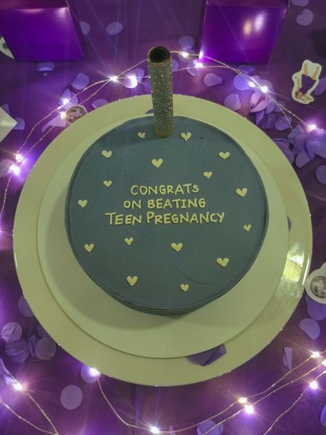 Beat Teenage Pregnancy Cake, Congrats On Beating Teen Pregnancy Cake, Beat Teen Pregnancy Cake, Funny 20th Birthday Cake, Pregnancy Cake, Congrats Cake, Pregnant Cake, 20th Bday, Birthday Cake Writing