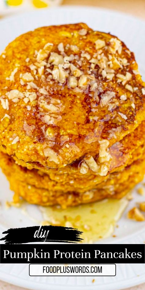 Indulge in a delightful fall breakfast with these scrumptious Pumpkin Protein Pancakes! Satisfy your morning hunger with these fluffy and protein-packed pancakes that are not only easy to make but also incredibly healthy. Made with simple ingredients, this DIY Pumpkin Pancakes Recipe is perfect for a cozy Pumpkin Breakfast or anytime you're craving a hearty meal. 
| pumpkin protein pancakes easy | High Protein Pumpkin Recipes | Protein Packed Pancakes Healthy | Pumpkin Protein Pancakes | High Protein Pumpkin Bread, High Protein Pumpkin Recipes, Protein Pumpkin Recipes, Easy Oven Dinners, Pumpkin Pancakes Recipe, Easy Protein Pancakes, Pumpkin Protein Pancakes, Pumpkin Pie Protein, Recipes Protein