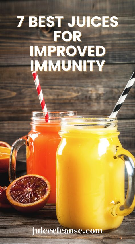 juices that boost immune system | immunity booster fruit juice | homemade juices to increase your immunity Immune Booster Juice, Juicing Cleanse, Build Immune System, Homemade Juices, Boost Juice, Easy Juice Recipes, Immunity Boost, Improve Immune System, Juice Cleanse Recipes