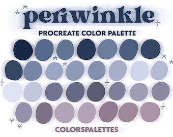 Periwinkle Color Palette, Digital Art Programs, الفن الرقمي, Procreate Color Palette, Hex Color Palette, Art Skills, Color Palette Challenge, Periwinkle Color, Palette Art