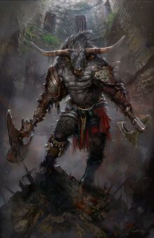 Minotaur Variants (5e Race Variants) | Blackbando's Homebrew Wiki | FANDOM powered by Wikia Mythical Gods, Dnd Portraits, Dnd Monster, Reaper Art, Story Images, Creature Fantasy, Fantasy Animals, Heroic Fantasy, Egyptian God