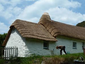 Welsh Decor, Welsh Village, Welsh Farmhouse, Welsh Longhouse, St Fagans, Welsh Stone Cottage, Betws-y-coed Wales, Thatched Roof, British Isles