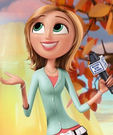 Sam sparks! Haha. (Cloudy with a Chance of Meatballs) Sam Cloudy With A Chance Of Meatballs, Cloudy With A Chance Of Meatballs, Cloudy Meatballs, Sam Sparks, Flint Lockwood, Big Hero 7, Childhood Crushes, Disney Names, Teal Eyes