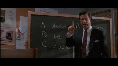 Always Be Closing Glengarry Glen Ross, Sales People, E-learning, Eddie Vedder, Sales Strategy, The Best Films, Sales Manager, Starting A Business, Always Be