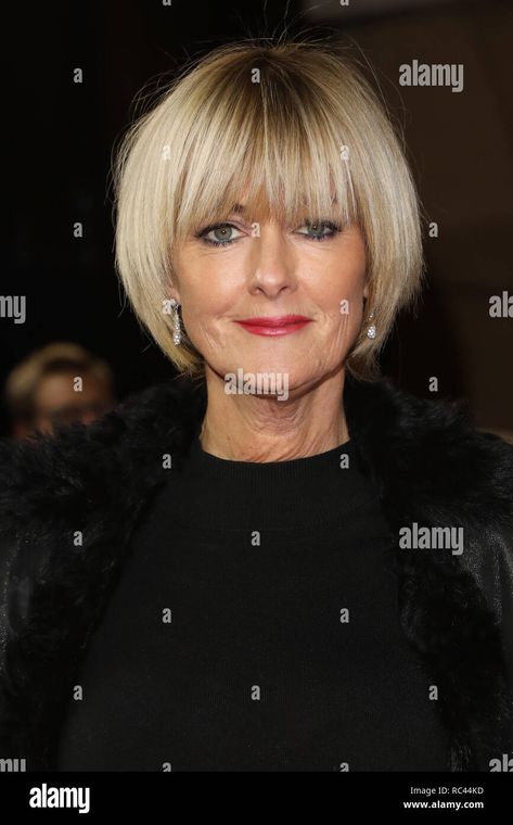 Download this stock image: The Sun Military Awards (Millies) 2018 - Arrivals Featuring: Jane Moore Where: London, United Kingdom When: 13 Dec 2018 Credit: Lia Toby/WENN.com - RC44KD from Alamy's library of millions of high resolution stock photos, illustrations and vectors. Jane Moore Hairstyle, Fine Hair Bangs, Jane Moore, Short Cropped Hair, Choppy Bob Hairstyles For Fine Hair, Military Awards, Gray Hair Pixie Cuts, Crop Hair, Chin Length