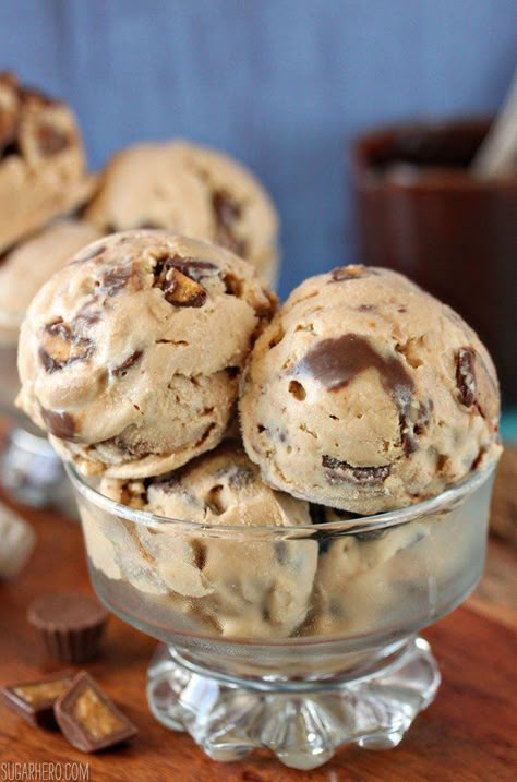 Peanut Butter Cup Ice Cream Peanut Butter Cup Ice Cream, Cup Ice Cream, Peanut Butter Ice Cream, Ice Cream Maker Recipes, I Scream For Ice Cream, Ice Cream Gelato, Homemade Ice Cream Recipes, Cold Treats, No Churn Ice Cream