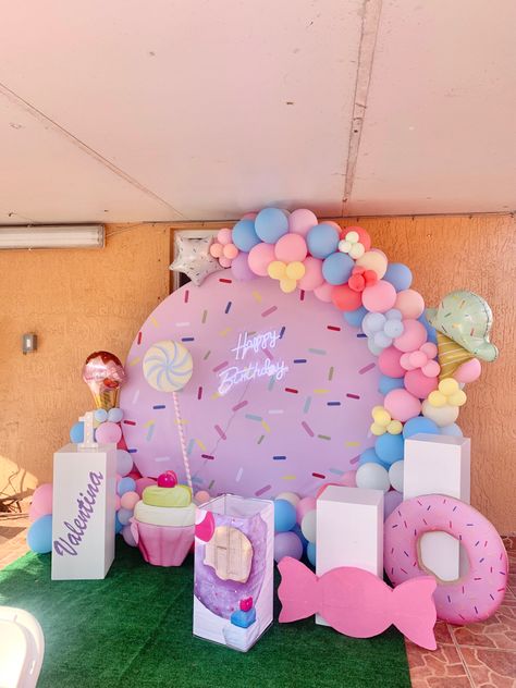 Candy Corner Ideas Birthday Parties, Candy Corner Ideas, Cardboard Hacks, Miss Pastelitos, Decoration For 1st Birthday, Candy Theme Decorations, 1st Birthday Theme, Eid 2024, Rainbow Birthday Decorations