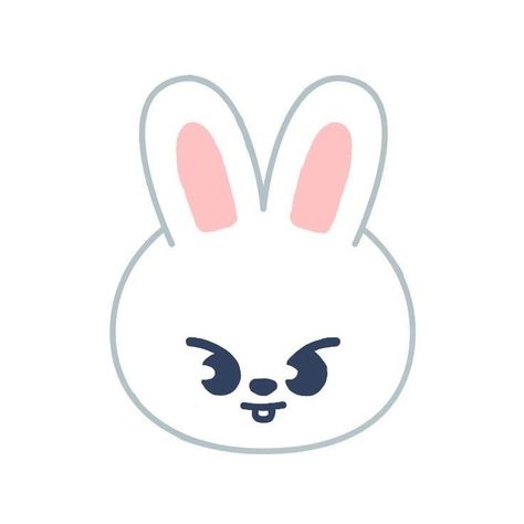 #leeknow#leebit Newjeans Rabbit Icon, Lee Know Bunny, Love Emoji Art, Bunny Eyes, Kids Zoo, Funny Cat Wallpaper, Bunny Drawing, Bunny Face, Kawaii Chibi