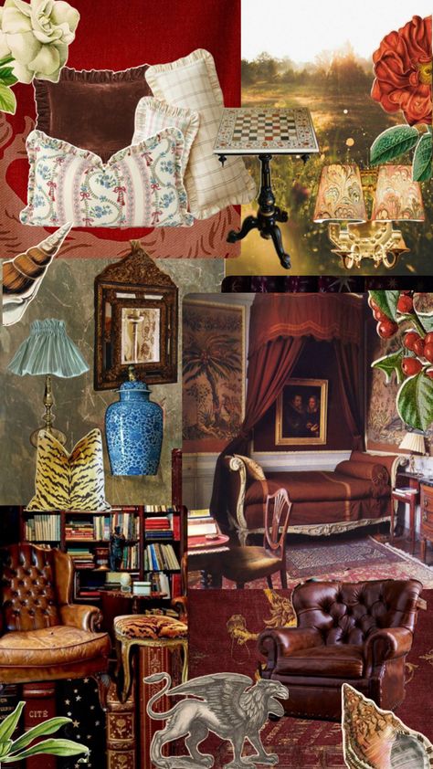 Gryffindor House inspired room Gryffindor Common Room Bedroom, Gryffindor Common Room Aesthetic, Gryffindor Room, Gryffindor Dorm, Gryffindor Common Room, Dorm Party, Gryffindor House, Gryffindor Aesthetic, Future Room