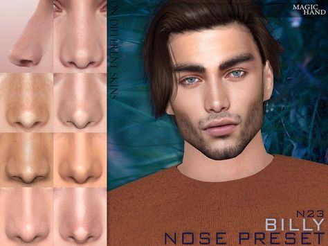 Male Nose, Straight Nose, The Sims 4 Skin, Makeup Cc, The Sims 4 Pc, Free Sims 4, Sims 4 Mm Cc, Sims 4 Cc Makeup, Sims 4 Body Mods