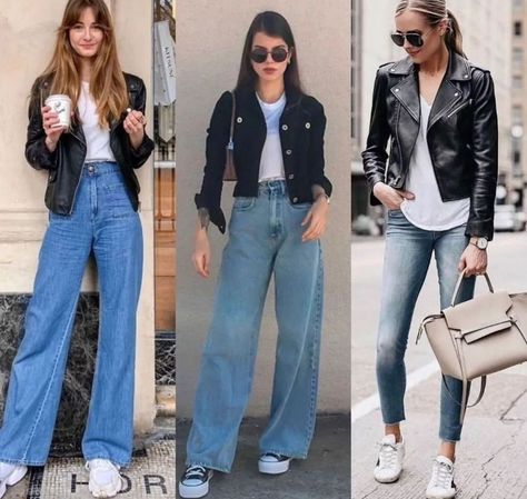 Jeans With Coat Outfit, Wide Leg Jeans Outfit Winter, Wide Leg Outfit, Tulip Pants, Wide Leg Jeans Outfit, Jeans Outfit Winter, Denim Ideas, Coat Outfit, Jeans Wide