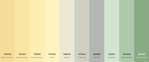 Colors That Go With Light Yellow, Pale Yellow Bathroom Ideas, Pale Yellow Bathrooms, Pale Yellow Kitchens, Sherman Williams, Yellow Palette, Scrumptious Food, Colour Shades, Yellow Decor