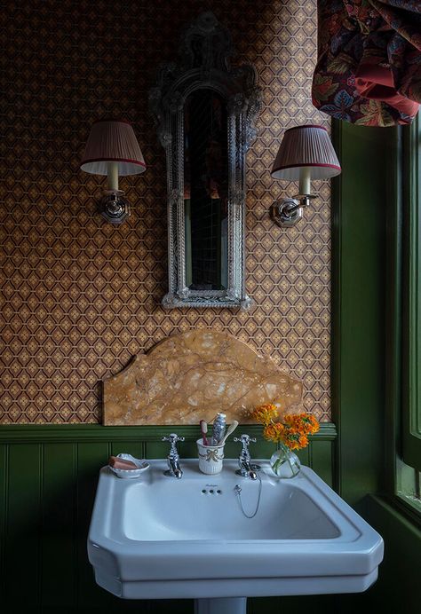 Luke Edward Hall, Edward Hall, Crazy House, The World Of Interiors, Downstairs Bathroom, World Of Interiors, North London, House Bathroom, Above And Beyond