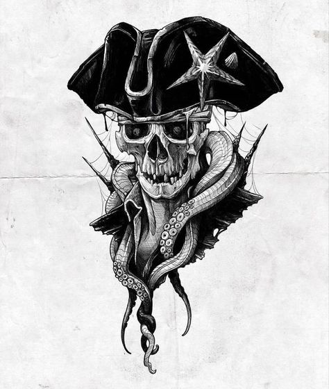 Pirate Skull Tattoos, Pirate Cosplay, Pirate Tattoo, Skull Art Drawing, Tattoo Templates, Pirate Art, Simple Tattoo Designs, Tattoo Stencil Outline, Dark Art Tattoo