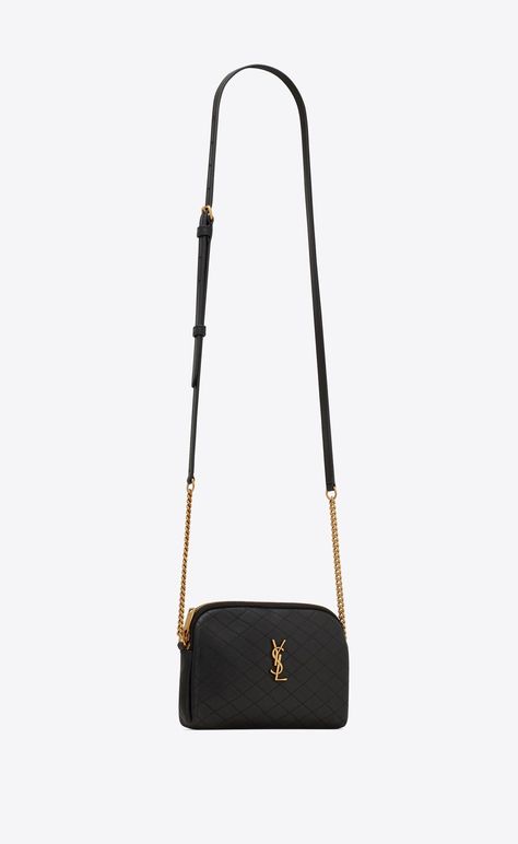 GABY CHAIN POUCH IN QUILTED LAMBSKIN | Saint Laurent | YSL.com Ysl Gaby Zipped Pouch, Ysl Gaby, Designer Wishlist, Zipped Bag, Zip Pouch, Small Leather Goods, Amazing Women, Yves Saint Laurent, Shoes Mens