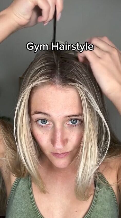 This guide shares the perfect gym hairstyle for dirty hair. Learn an easy hairdo for greasy hair in this quick post. Hairstyles Dirty Hair, Easy Hairdo, Slick Ponytail, Small Curls, Greasy Hair, Easy Hairdos, Gym Hairstyles, Cute Haircuts, Heatless Hairstyles