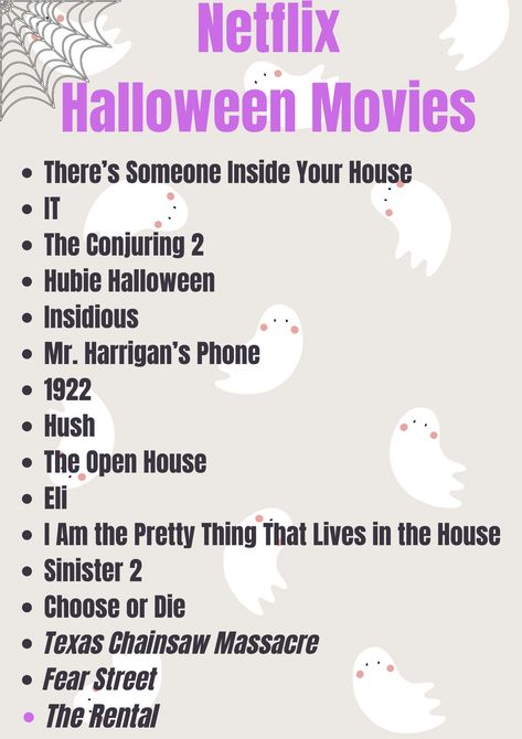 Here are some Netflix Halloween movies for you to watch this fall! Halloween Movies On Netflix Best, Halloween Movies Netflix List, Halloween Netflix Movies, Netflix Halloween Movies, Halloween Movie Night Party, New Halloween Movie, Fall Sleepover, Movies On Netflix To Watch, Exorcist Movie