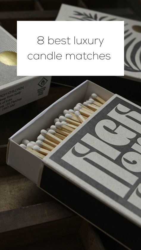 Luxury candle matches candle accessories tools care kit High End Candle Trends, Luxury Candle Labels, Luxury Candles Packaging, Luxury Candles Packaging Boxes, Luxury Candle Brands, Luxury Candle Gift Set, Personalized Match Boxes, Letterpress Design, Candle Making Business