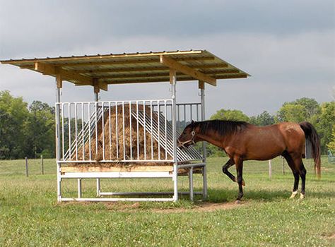 Hay Saver Feeder for Horses Horse Hay Feeders, Round Bale Hay Feeder, Hay Hut, Round Bale Feeder, Hay Feeder For Horses, Cattle Feeder, Horse Feeder, Livestock Shelter, Horse Hay