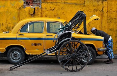 Kolkata Taxi  First ever page of the Kolkata Taxi. The Yellow Taxi Of Kolkata do help us to expand it by sharing our page we will be very… Yellow Taxi Kolkata, Kolkata Quotes, Kolkata Taxi, City Scape Painting, Nehru Jacket For Men, City Streets Photography, City Life Photography, Backpacking India, West East