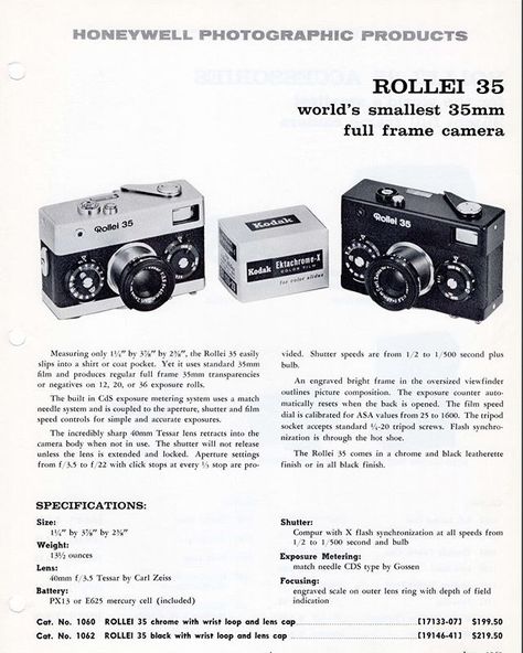 Rollei 35, Camera Ads, Outline Pictures, Picture Composition, Full Frame Camera, Kodak Film, Color Film, Film Cameras, Depth Of Field