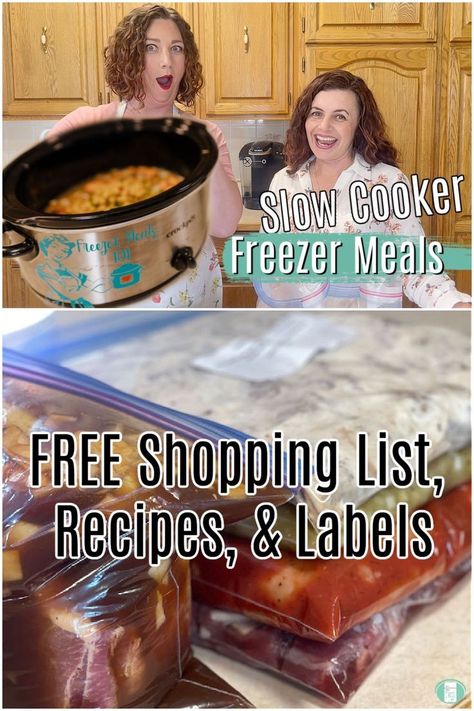 Make Ten, Best Freezer Meals, Crock Pot Meals, Slow Cooker Freezer Meals, Crock Pot Freezer, Freezer Meal Prep, Making Ten, Free Meal Plans, Free Meal