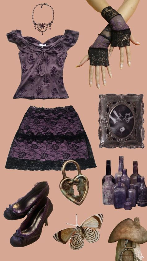 #whimsigoth #whimsical #whimsical goth #fairycore #outfitinspo #fitspo #outfitmoodboard Goth Fairycore, Whimsical Goth, Alt Clothes, Mein Style, Swaggy Outfits, Jolie Photo, Goth Outfits, Really Cute Outfits, 2000s Fashion