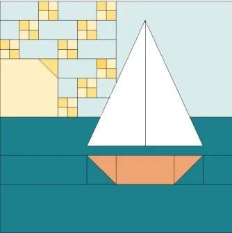 Beach Themed Quilts Pattern Free, Sail Boat Quilt Block Patterns, Seaside Quilt Patterns, Sailboat Quilt Blocks Free Pattern, Nautical Quilt Blocks Free Pattern, Sailboat Quilt Block, Lighthouse Quilt Patterns, Nautical Quilt Pattern, Sailboat Baby Quilt