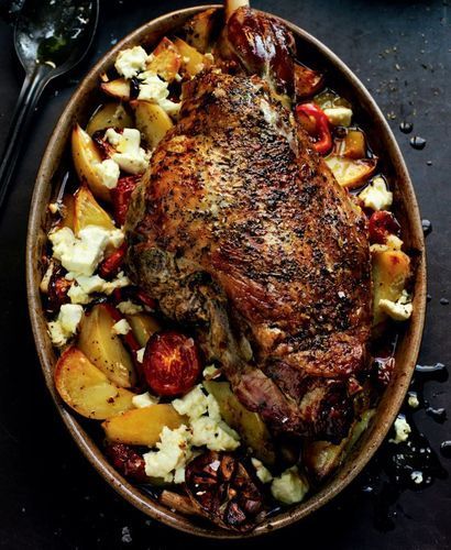 Lamb Kleftiko from Rick Stein: From Venice to Istanbul. This dish, which uses peppers, potatoes, tomatoes and feta cheese makes a great alternative to the traditional Sunday roast. Lamb Kleftiko, Rick Stein, Slow Cooked Lamb, Lamb Dishes, Good Roasts, Lamb Roast, Greek Dishes, Sunday Roast, Lamb Recipes